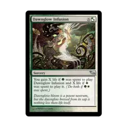 WOTC MtG Shadowmoor Dawnglow Infusion (U) (Foil) NM - Image 1