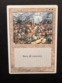 mtg WRATH OF GOD NM Unlimited -Argo- - Image 1