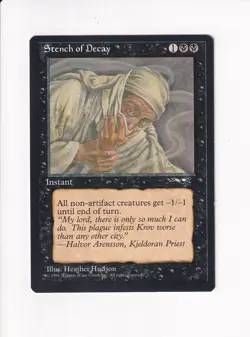 1995 MAGIC THE GATHERING MTG ALLIANCES STENCH OF DECAY (PH) - Image 1
