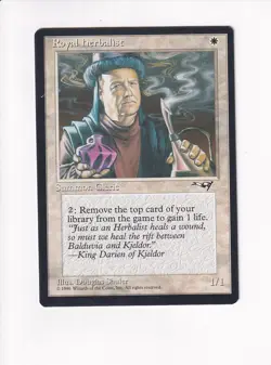 1995 MAGIC THE GATHERING MTG ALLIANCES ROYAL HERBALIST MAN (PH) - Image 1