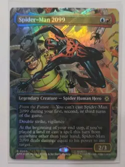 Spider-Man 2099 #0205 FOIL BORDERLESS RARE Marvel's Spider-Man SPM MTG Magic NEW - Image 1