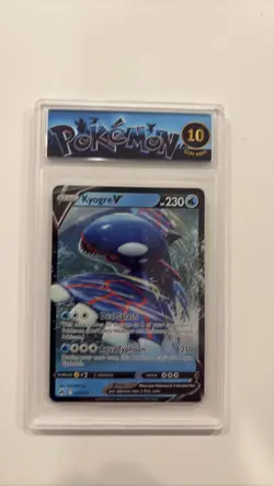 CGC 10 Kyogre V 037/159 Crown Zenith 2023 Pokemon TCG - Image 1