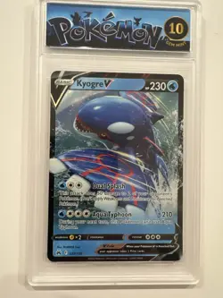 CGC 10 Kyogre V 037/159 Crown Zenith 2023 Pokemon TCG - Image 2