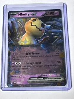 Pokemon TCG Mimikyu ex SVP004 Holo Black Star Promo - Image 1