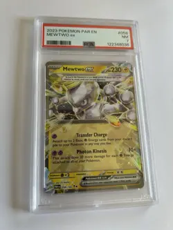 Mewtwo ex #058 PSA 7 Near Mint - Pokemon TCG Paradox Rift Rare Holo - Image 1