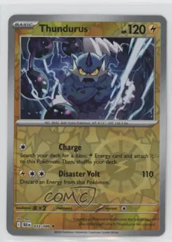 Thundurus Reverse Foil Pokemon Black Bolt BLKEN #033 - Image 1