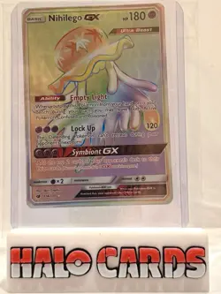 PACK FRESH Pokemon - Nihilego GX (Secret) 114/111 SM Crimson Invasion Holo HF - Image 1