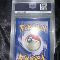 1999 POKEMON FOSSIL #4 DRAGONITE-HOLO PSA 7 - Image 3