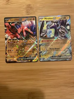Pokemon TCG - Miraidon Ex & Koraidon Ex SVP028/029 Black Star Promo - Holo - NM - Image 1