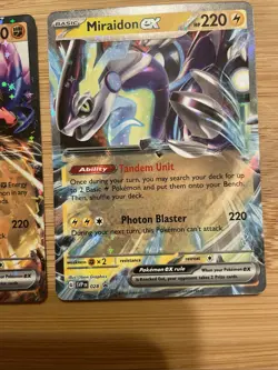 Pokemon TCG - Miraidon Ex & Koraidon Ex SVP028/029 Black Star Promo - Holo - NM - Image 3