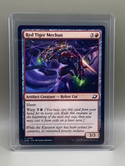RED TIGER MECHAN #0154 Edge Of Eternities MTG COMMON Card NM - Image 1