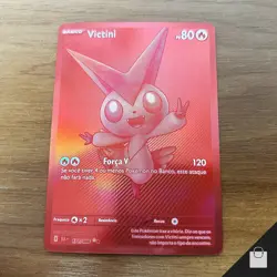 Victini 171/086 Sv: Black Bolt Pokemon TCG Rare Brazilian Card #3 Pack Fresh NM+ - Image 1