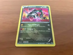Rayquaza 128/124 Black & White Dragons Exalted Holo Pokemon Brazilian Card #2 NM - Image 4