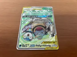 Blastoise & Piplup GX 215/236 Cosmic Eclipse Pokemon TCG Brazilian Card Rare NM - Image 5
