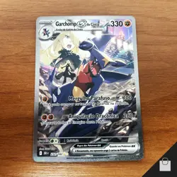 Cynthia's Garchomp EX 232/182 Destined Rivals Pokemon Rare Brazilian Card #1 NM+ - Image 1