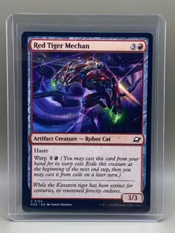 RED TIGER MECHAN #0154 Edge Of Eternities MTG COMMON Card NM - Image 1