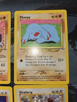 Neo Destiny 4 Card Lot Hitmonlee, Phanpy, Porygon, Girafarig Pokemon - Image 3