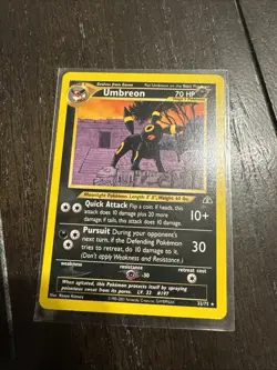 Pokemon TCG Umbreon Card Neo Discovery 32/75 Unlimited Edition, Regular Rare - Image 1