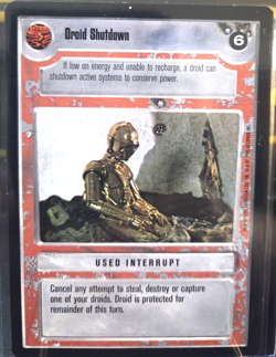 🔥🔥1995 STAR WARS: CCG CARD PREMIERE LIMITED (LIGHT) "DROID SHUTDOWN" DECIPHER - Image 3