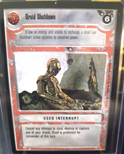 🔥🔥1995 STAR WARS: CCG CARD PREMIERE LIMITED (LIGHT) "DROID SHUTDOWN" DECIPHER - Image 4