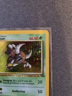 Pokemon TCG Pinsir Holo Rare Card 9/64 Jungle Unlimited Vintage Near Mint - Image 3