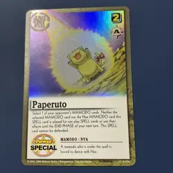 Paperuto S-136 Zatch Bell Card TCG Bandai 2004 English Foil 1st First Edition - Image 1