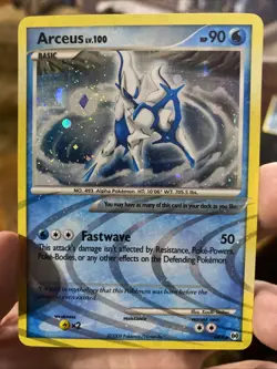 Pokemon TCG Arceus AR4 Platinum Holo Rare Card LP-NM - Image 1