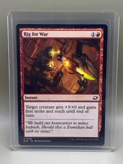 RIG FOR WAR #0156 Edge Of Eternities MTG COMMON Card NM - Image 1