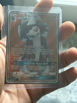 Pokemon Lycanroc GX Full Art Holo Card 138/145 SM Guardians Rising NM TCG - Image 3