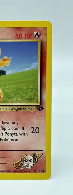 Blaines Ponyta 64/132 Gym Challenge Non Holo Vintage 2000 WOTC Pokemon Card NM - Image 3