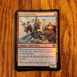 MTG Marauding Mako - Regular Non-Foil - DFT - U - 0138 Near Mint - Image 1