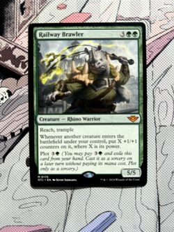 Railway Brawler | Outlaws of Thunder Junction #175 | Mythic | Magic MTG Card - Image 1