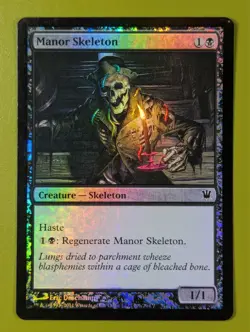 FOIL Manor Skeleton x1 Innistrad 1x Magic the Gathering MTG - Image 1