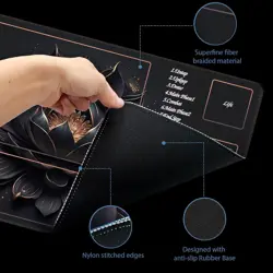 MTG Playmat TCG Waterproof Non-Slip with Zones Includes Storage Tube 7 Dice - Image 4