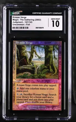 Krosan Verge Judgement - Foil Uncommon CGC 10 MTG Magic: The Gathering - Image 1