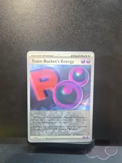 Pokemon TCG Team Rocket's Energy Reverse Holofoil 182/182 NM Destined Rivals - Image 1