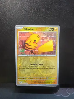 051/162 Pikachu - SV05 Temporal Forces - Reverse Holo NM Pokemon - Image 1
