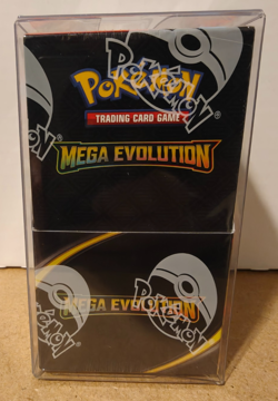 Pokemon TCG: Mega Evolution Half-Booster Box - Sealed (18 Packs) w/ Display Case - Image 1