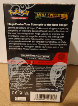 Pokemon TCG: Mega Evolution Half-Booster Box - Sealed (18 Packs) w/ Display Case - Image 4