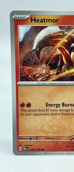 Heatmor 039/197 Common S&V: Obsidian Flames Non-Holo Pokemon TCG Mint Unplayed - Image 2