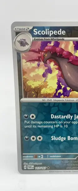 Scolipede 117/167 Twilight Masquerade Pokemon TCG Reverse Holo Mint Unplayed - Image 3