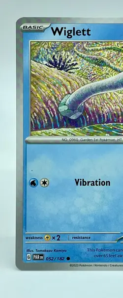Wiglett 052/182 Paradox Rift Scarlet & Violet Pokemon Non Holo 2023 NM Unplayed - Image 2