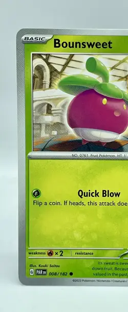 Bounsweet 008/182 Paradox Rift Non-Holo Pokemon TCG Mint Unplayed - Image 2
