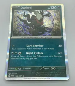 Darkrai 136/197 Sv03: Obsidian Flames Rare Pokemon TCG Holo Mint Unplayed - Image 2