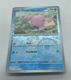 Slowpoke 042/198 Scarlet & Violet Pokemon TCG Reverse Holo Mint Unplayed - Image 2