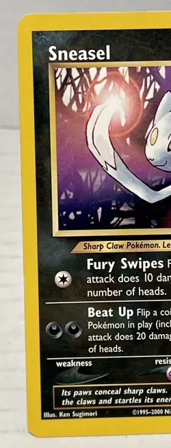 Sneasel 25/111 - Neo Genesis Non-Holo Vintage WOTC - LP Pokemon Card - Image 2