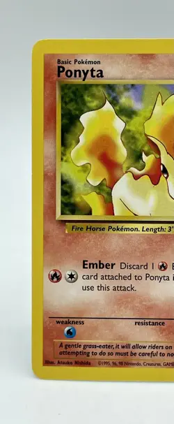 Ponyta 64/82 Team Rocket Pokemon TCG Card Non Holo Vintage 2000 LP - Image 2