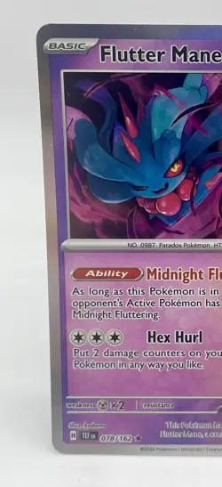 Flutter Mane 078/162 Temporal Forces Rare Ancient Pokemon TCG Holo Mint Unplayed - Image 3