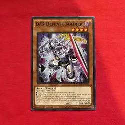 D/D Defense Soldier DOOD-EN002 Common Doom Of Dimensions Yugioh NM - Image 1