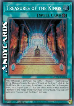 TREASURES OF THE KINGS • (Tesori Dei Re) • Segreta • MZTM EN006 • 1Ed • Yugioh! - Image 1